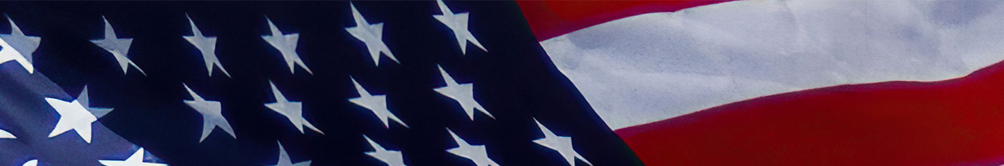 section of American flag